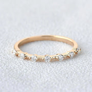 0.20CTW Round Brilliant Cut Two Prong Perfect Wedding Band Mapple Gems